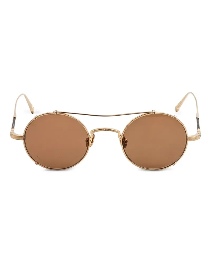 MATSUDA Sonnenbrille mit rundem Gestell - Gold Gold