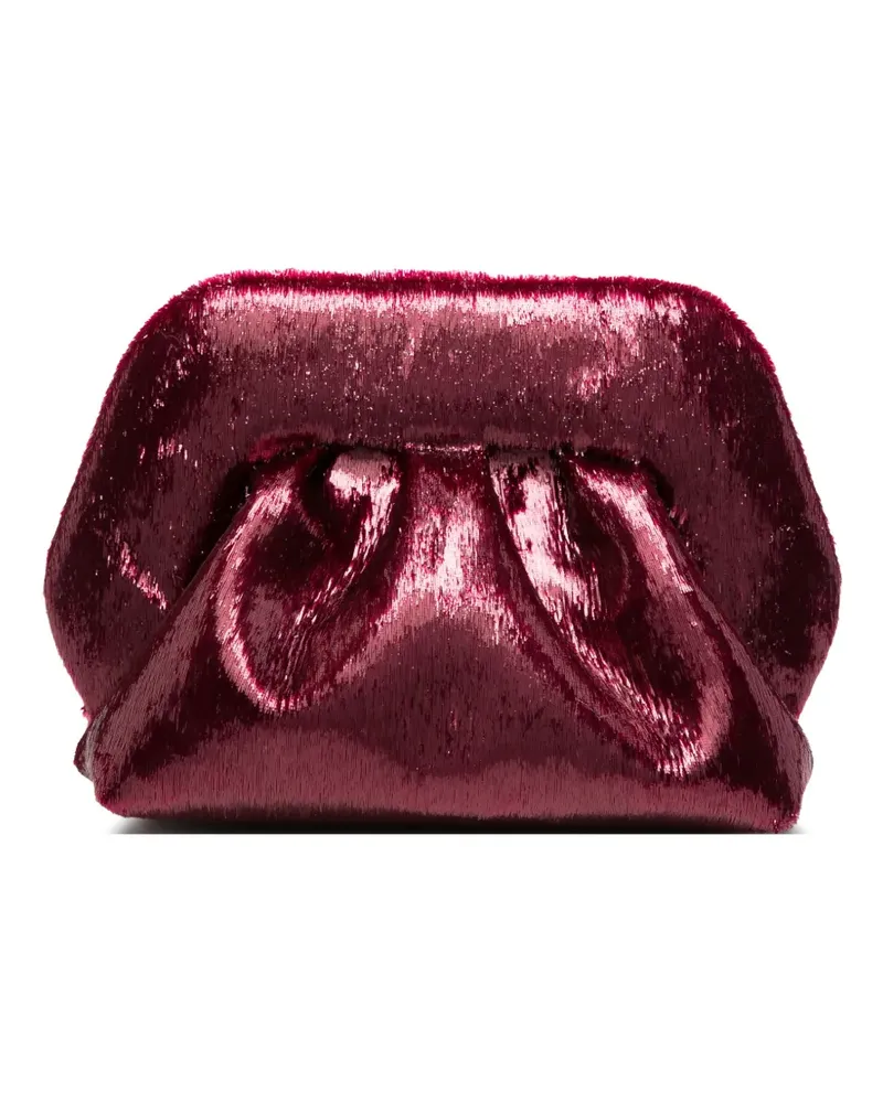 THEMOIRÈ Geraffte Clutch - Rot Rot