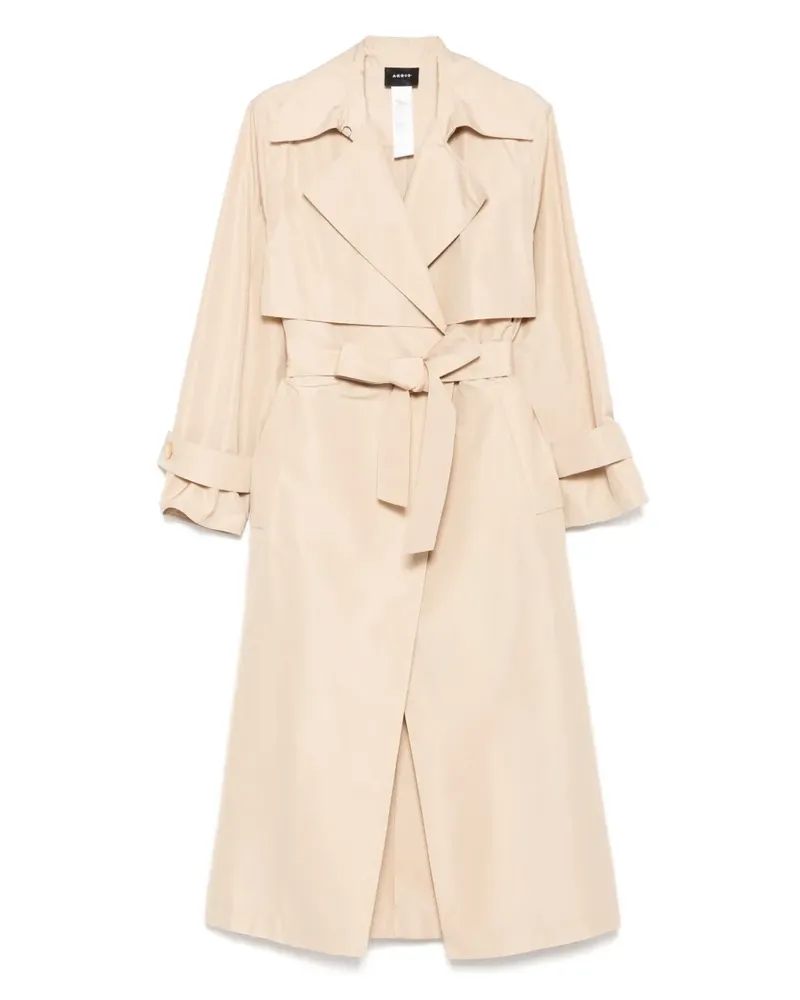 Akris Trenchcoat aus Maulbeerseide - Braun Braun