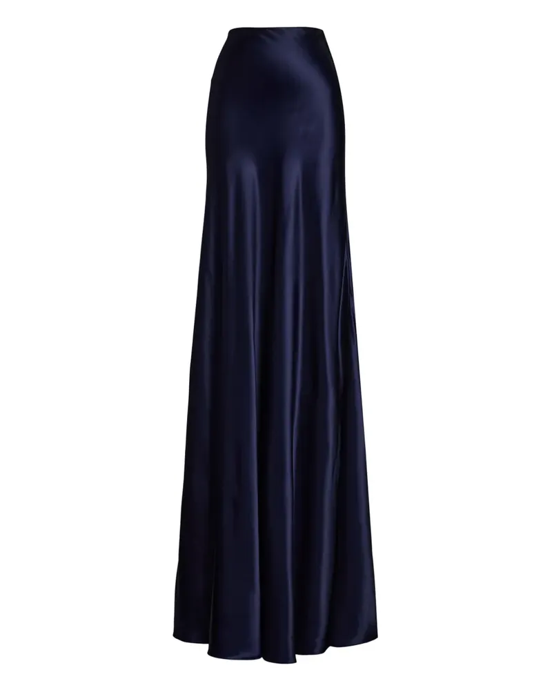 Ralph Lauren Midirock im Satin-Look - Blau Blau