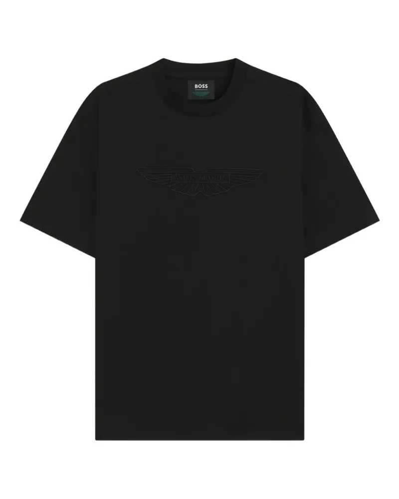 HUGO BOSS x Aston Martin T-Shirt mit Logo - Schwarz Schwarz