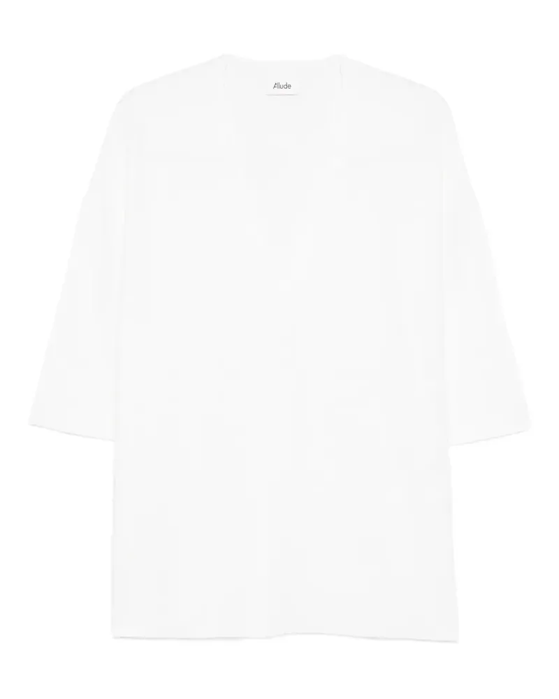 ALLUDE Pullover mit eckigem Ausschnitt - Nude Nude