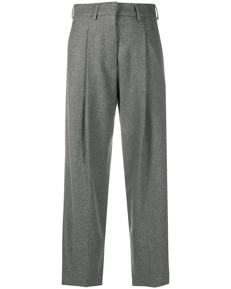 Jejia Cropped-Hose mit hohem Bund - Grau Grau