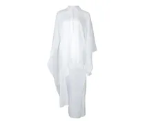 asymmetric caftan - Weiß