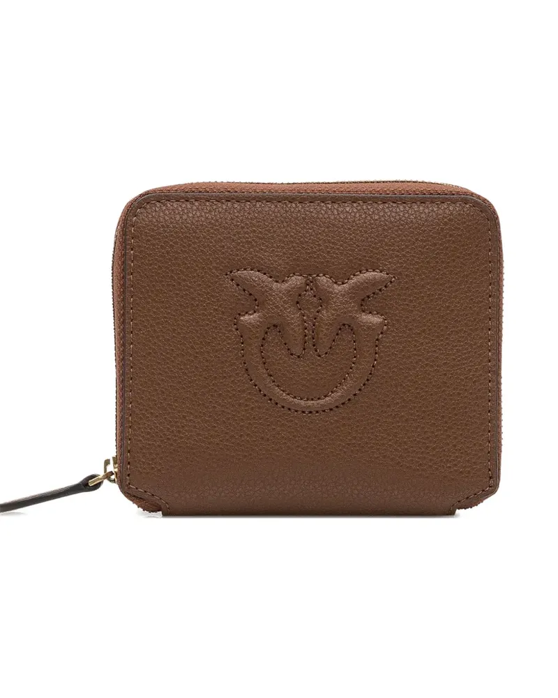 Pinko Taylor Portemonnaie mit Logo-Prägung - Braun Braun