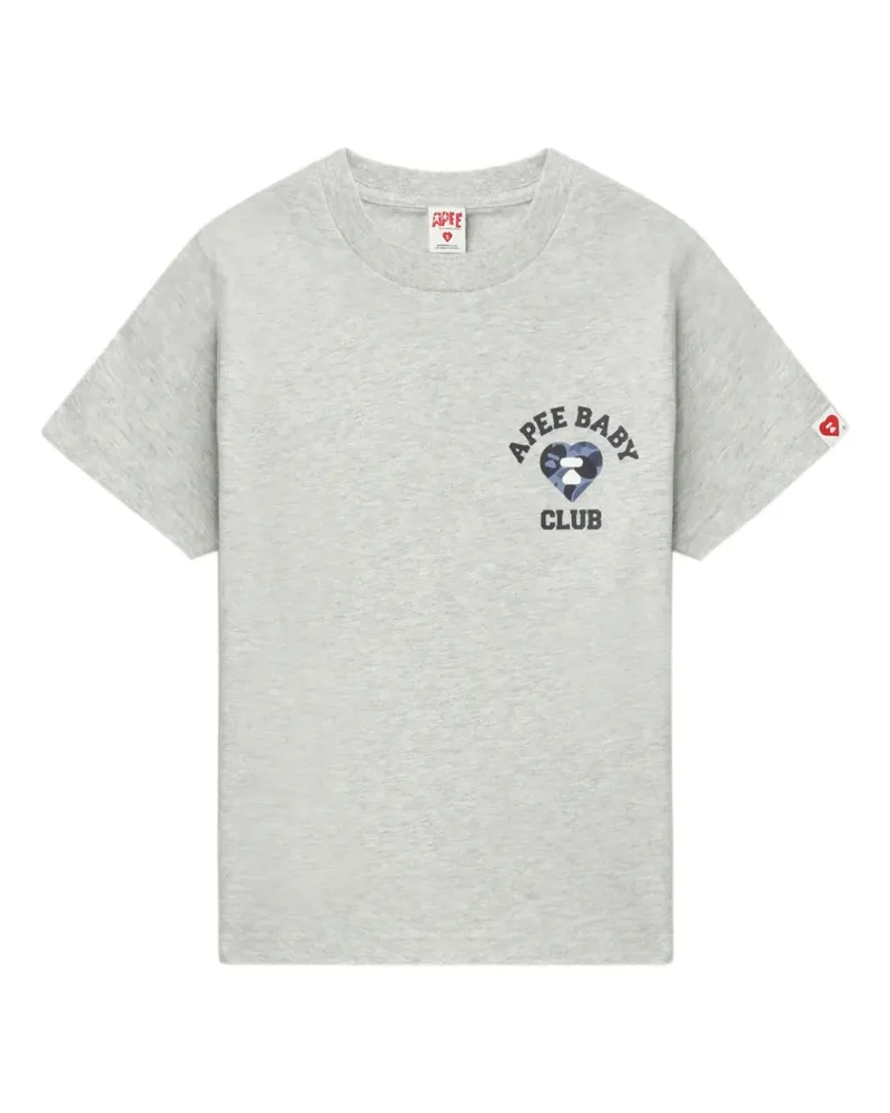BAPE T-Shirt mit grafischem Print - Grau Grau