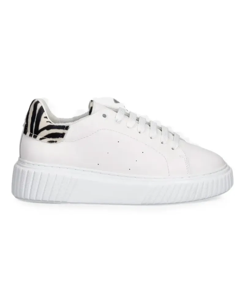 Marc O'Polo zebra-print panelled sneakers - Weiß Weiß