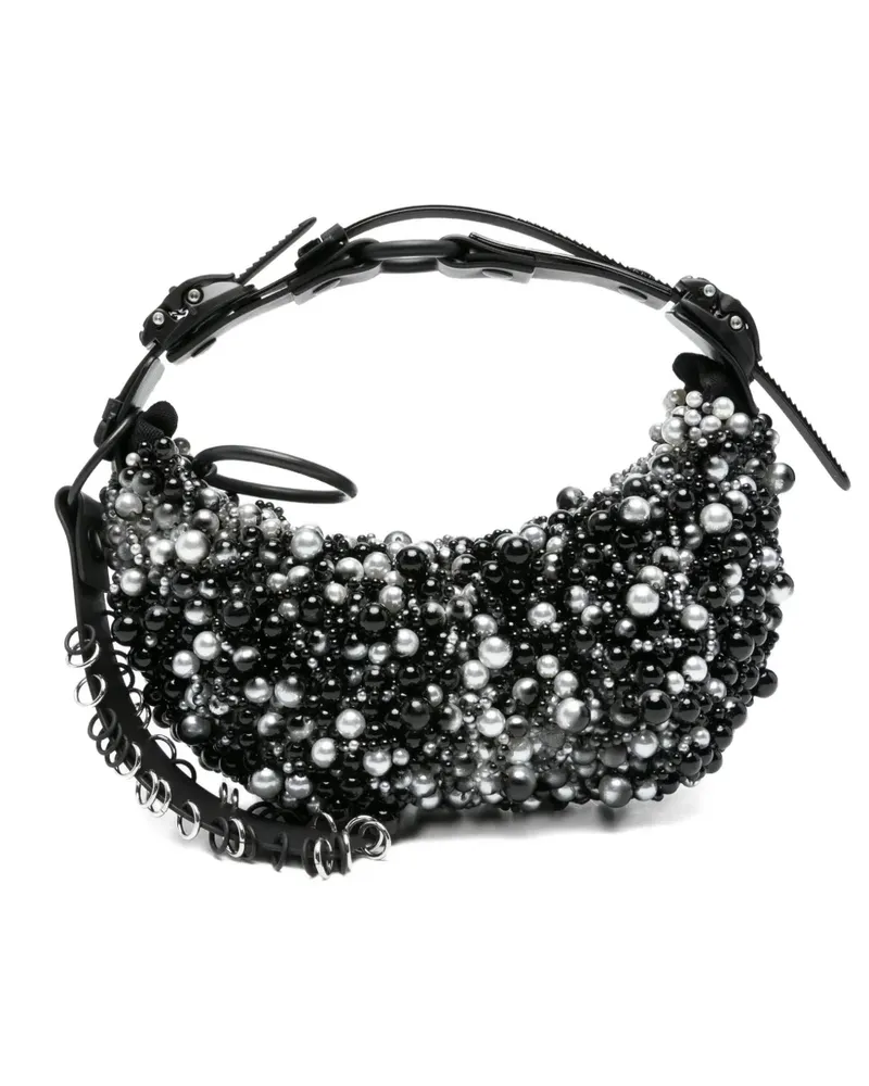 Innerraum pearls embellished cross body bag - Schwarz Schwarz
