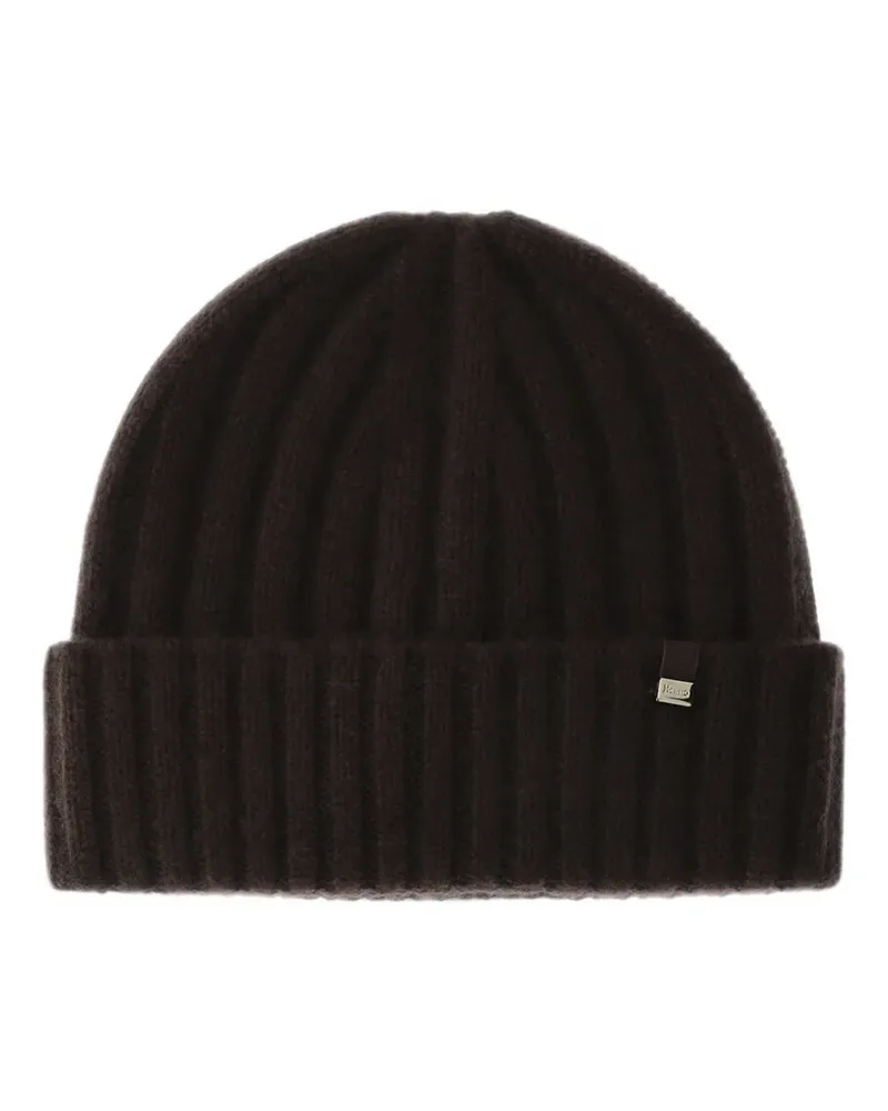 Herno ribbed-knit cashmere beanie - Braun Braun