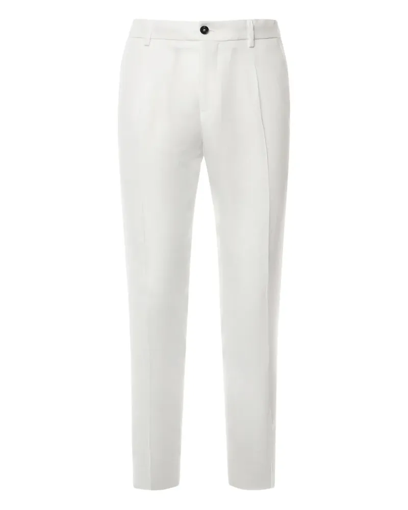 Be Able button linen trousers - Weiß Weiß