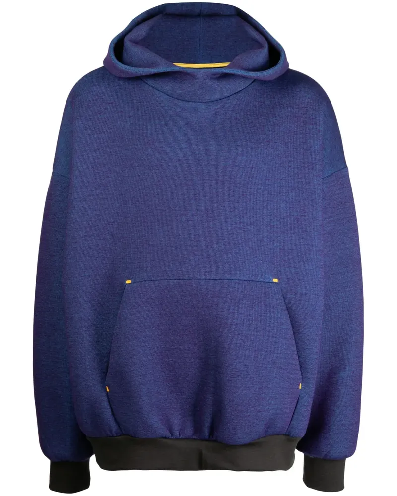 Fumito Ganryu Hoodie aus Chambray - Violett Violett