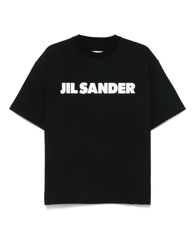 Jil Sander T-Shirt aus Baumwolle - Schwarz Schwarz