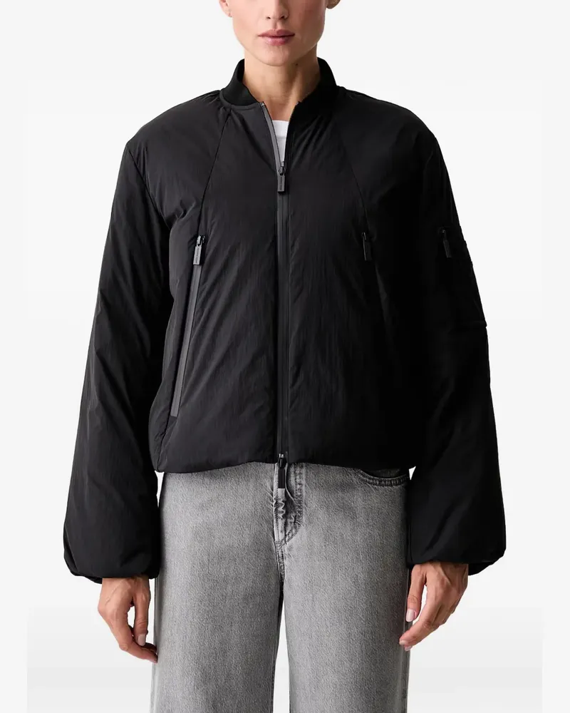 Armani Exchange Bomberjacke mit Reißverschluss - Schwarz Schwarz