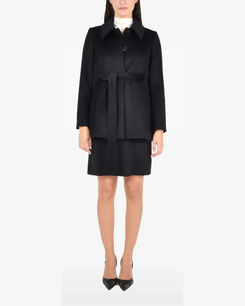 Pennyblack single-breasted belted coat - Schwarz Schwarz