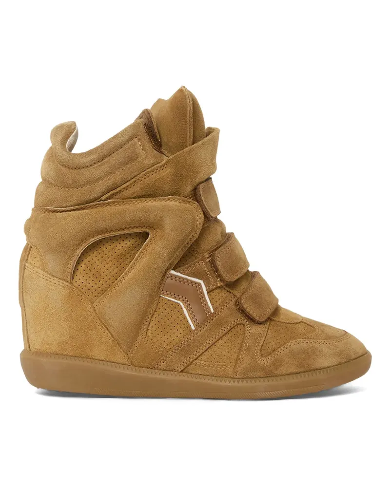 Isabel Marant Bekett velvet strap sneakers - Braun Braun