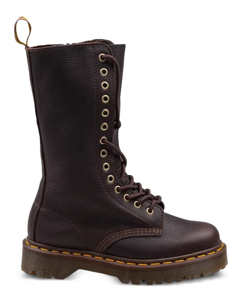 Dr.Martens 1B99 Bex 14 Eye Bikerstiefel - Braun Braun