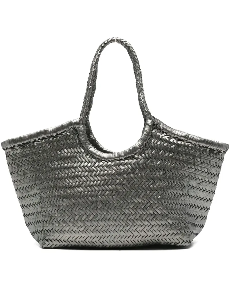 Dragon Diffusion Nantucket leather tote bag - Silber Silber
