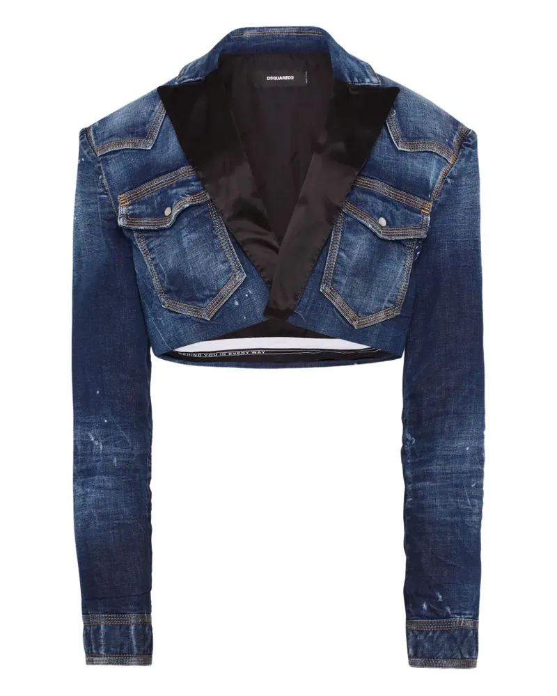 Dsquared2 Cropped-Jacke aus Denim - Blau Blau
