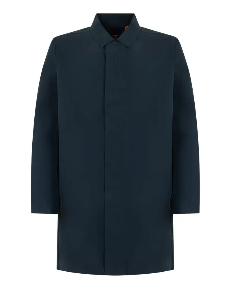 K-Way Poirol concealed-fastening coat - Blau Blau