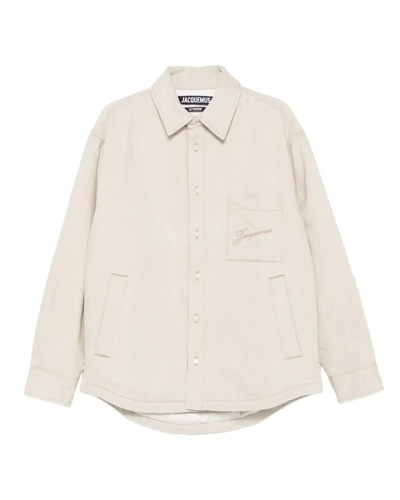 Jacquemus The Boulanger Hemdjacke mit Stickerei - Nude Nude