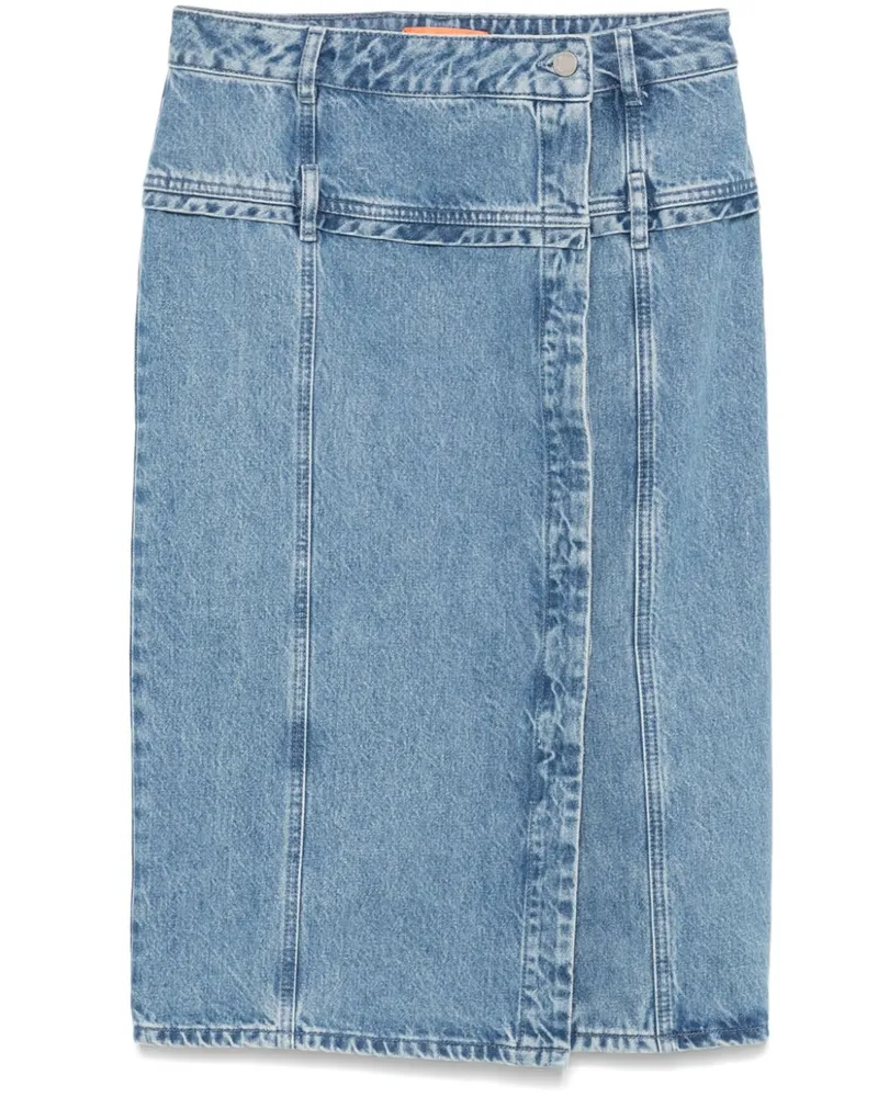 Stine Goya Mittellanger Jeansrock - Blau Blau