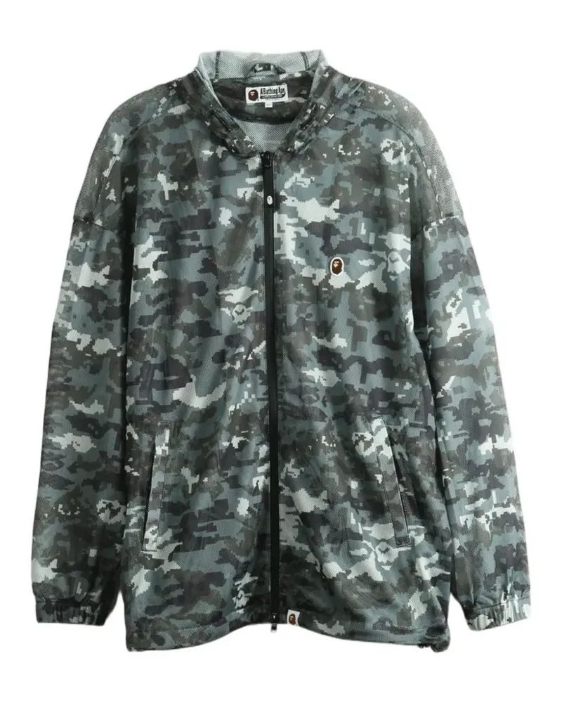 BAPE camouflage-print mesh jacket - Grün Grün