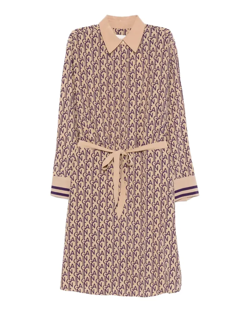 Gant Midikleid mit Monogramm-Print - Nude Nude