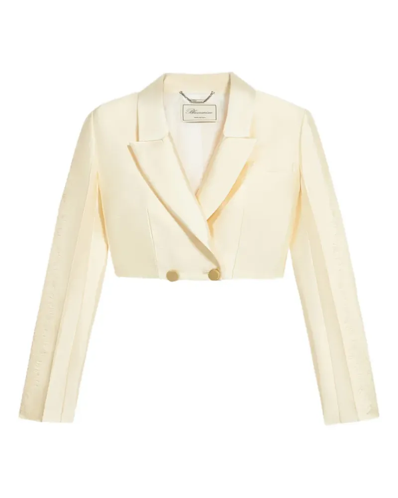 Blumarine lace crop jacket - Nude Nude