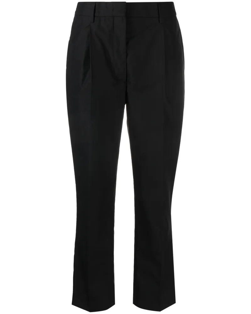 Prada Klassische Cropped-Hose - Schwarz Schwarz