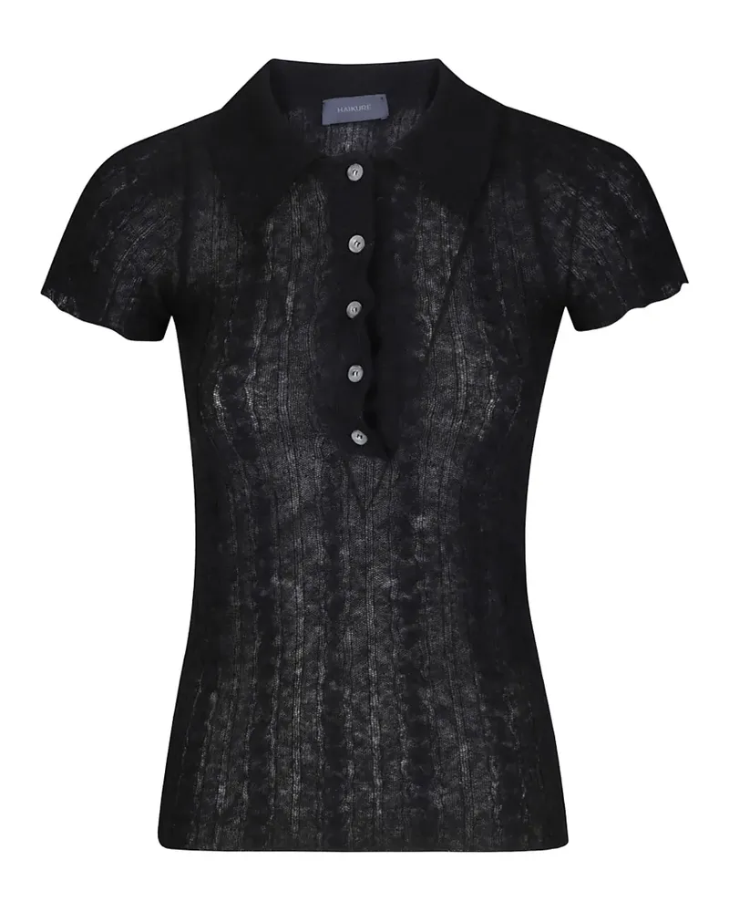 Haikure Laurie short-sleeve sweater - Schwarz Schwarz