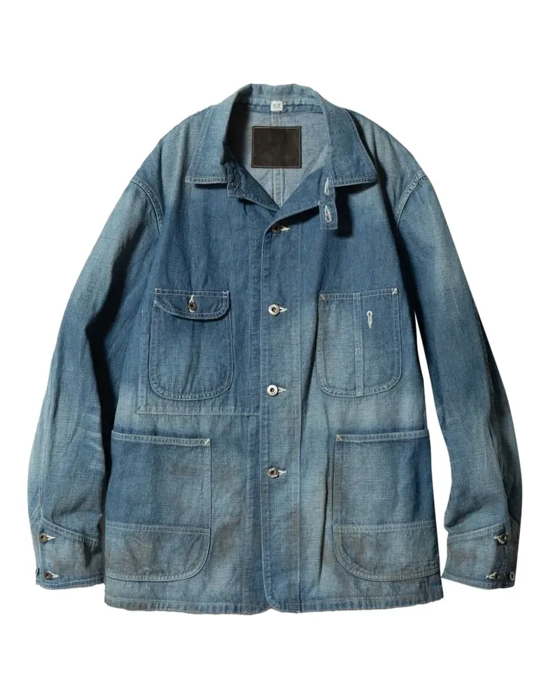 Taiga Takahashi chinstrap coverall jacket - Blau Blau