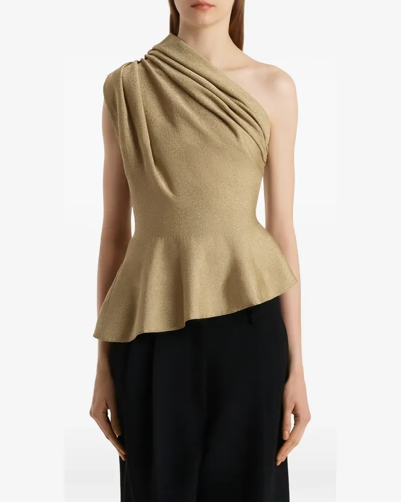 KHAITE Drapierte Aimee Bluse - Gelb Gelb