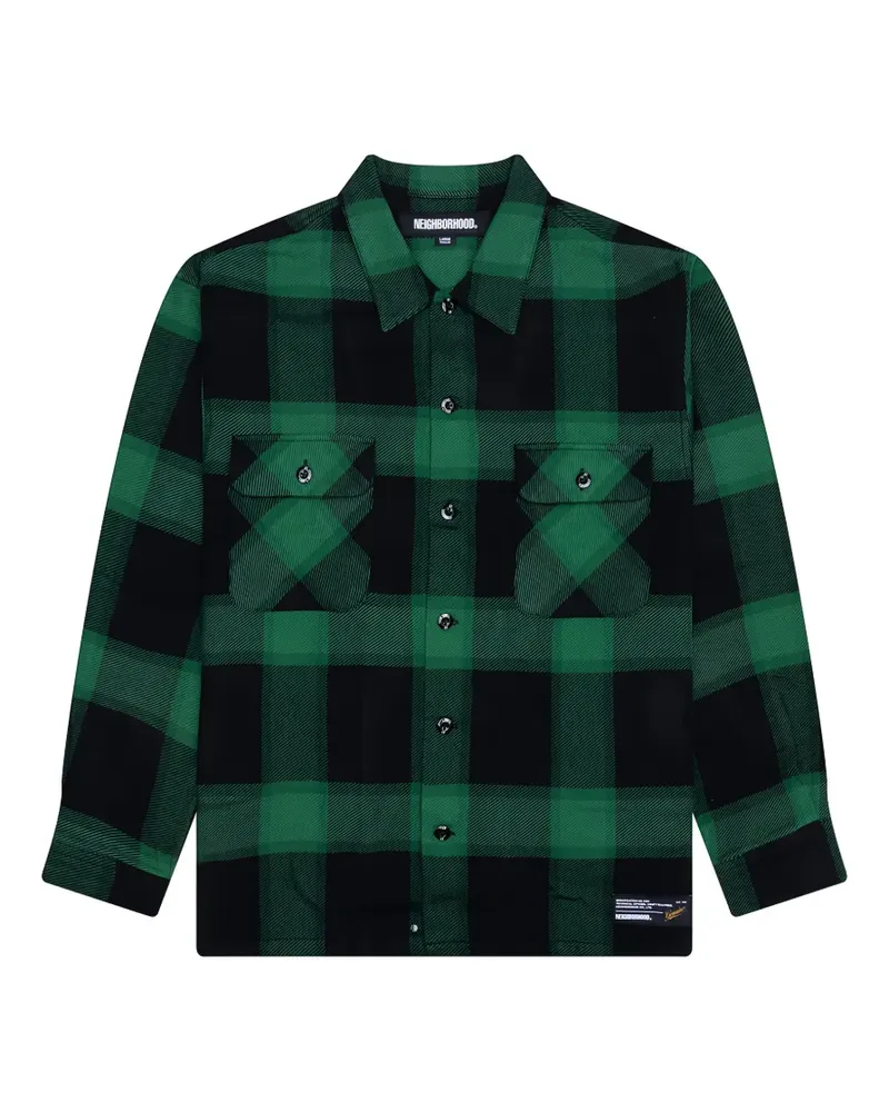 Neighborhood buffalo-check shirt - Grün Grün