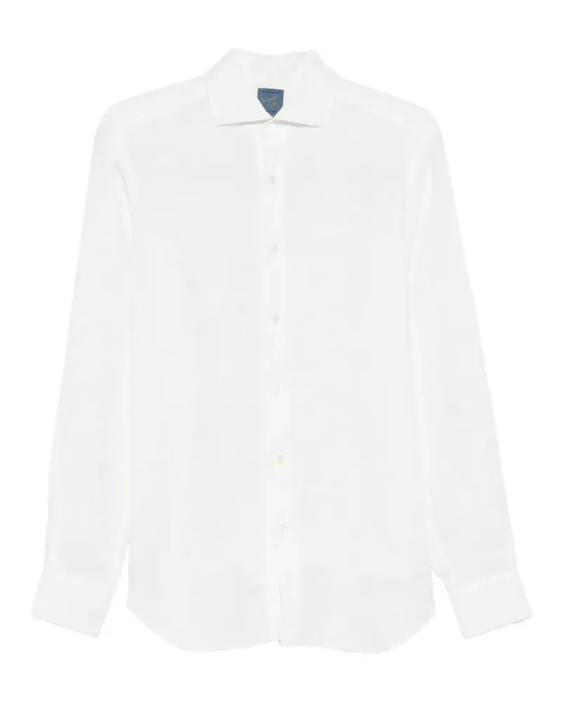 BARBA paisley-jacquard shirt - Weiß Weiß