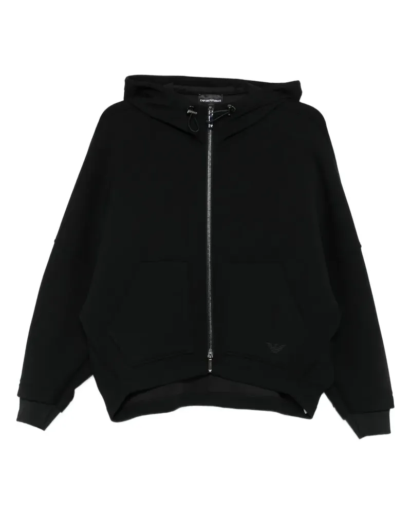 Emporio Armani Kapuzenjacke mit Reißverschluss - Schwarz Schwarz