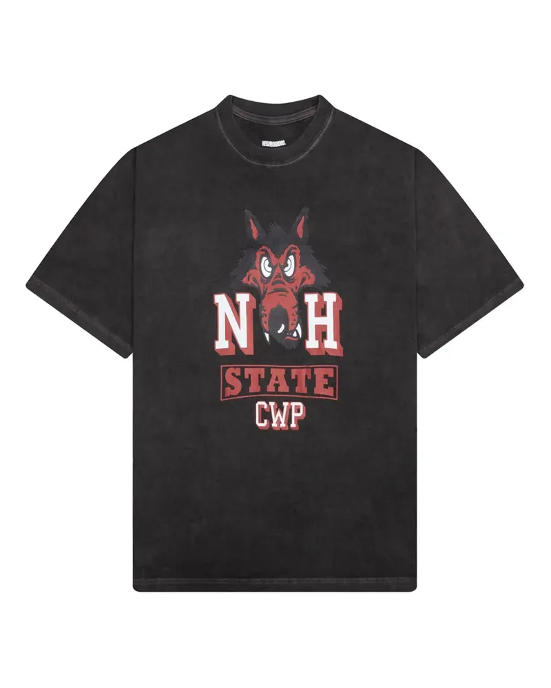 Neighborhood graphic-print crew neck T-shirt - Schwarz Schwarz