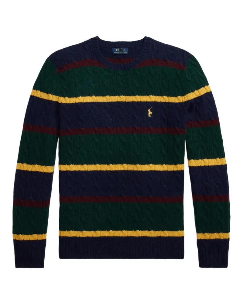 Ralph Lauren Polo Pony cable-knit sweater - Blau Blau
