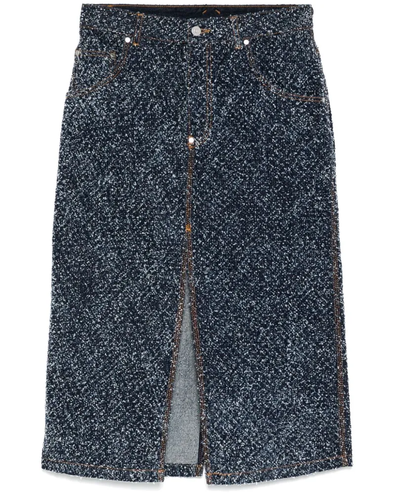 Stella McCartney Boucle Jeansrock - Blau Blau