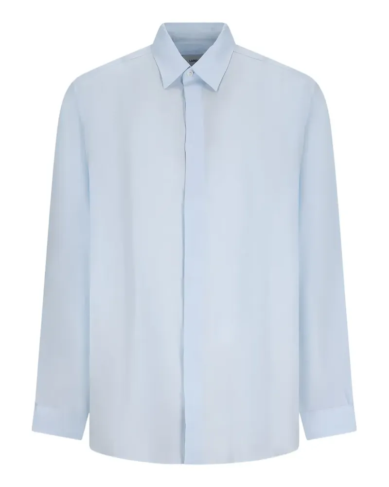LARDINI Hemd mit verdeckter Knopfleiste - Blau Blau