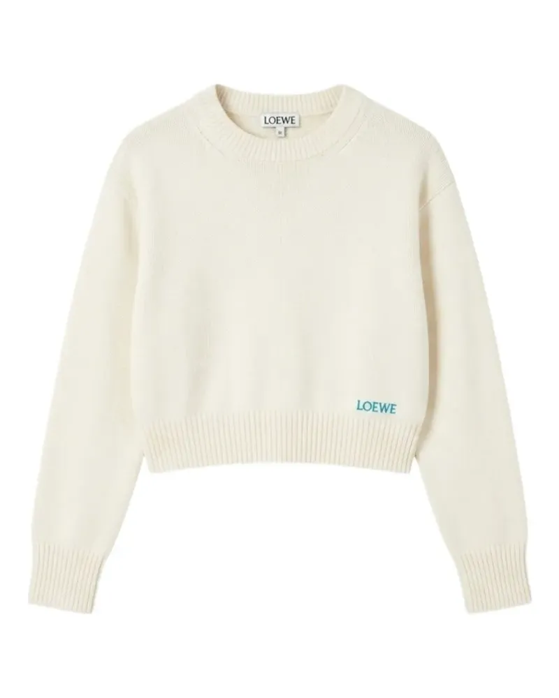 Loewe embroidered-logo sweater - Nude Nude