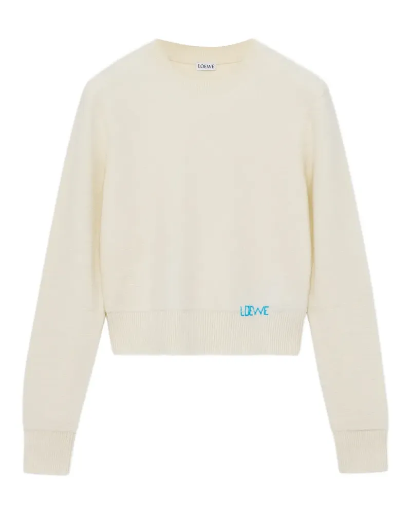 Loewe Pullover mit Logo-Stickerei - Nude Nude