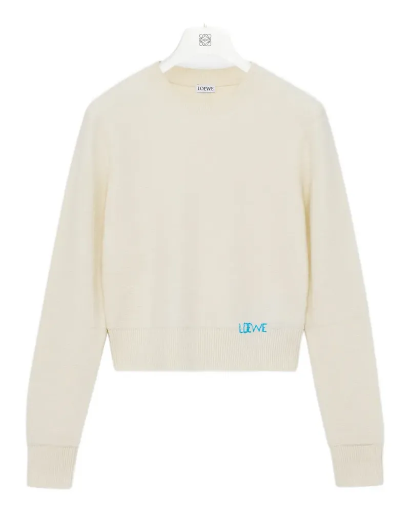 Loewe Pullover mit Logo-Stickerei - Nude Nude