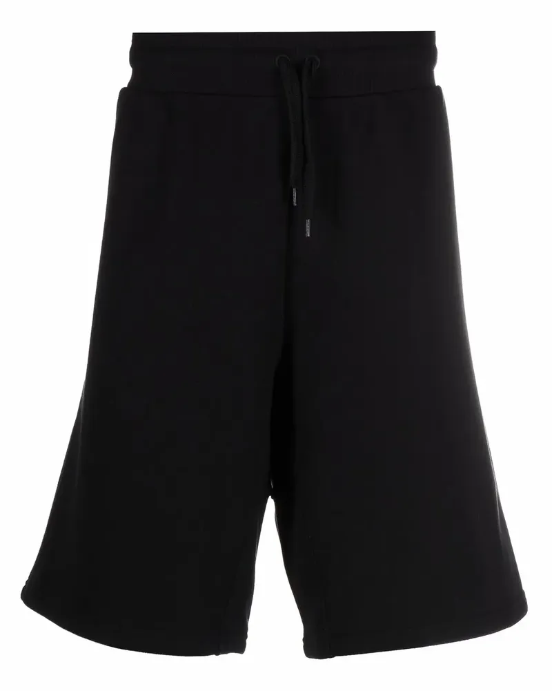 Moschino Joggingshorts mit Logo-Stickerei - Schwarz Schwarz