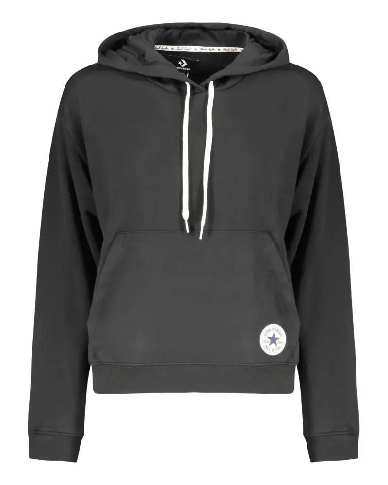 Converse Chuck Taylor logo-patch drawstring hoodie - Schwarz Schwarz