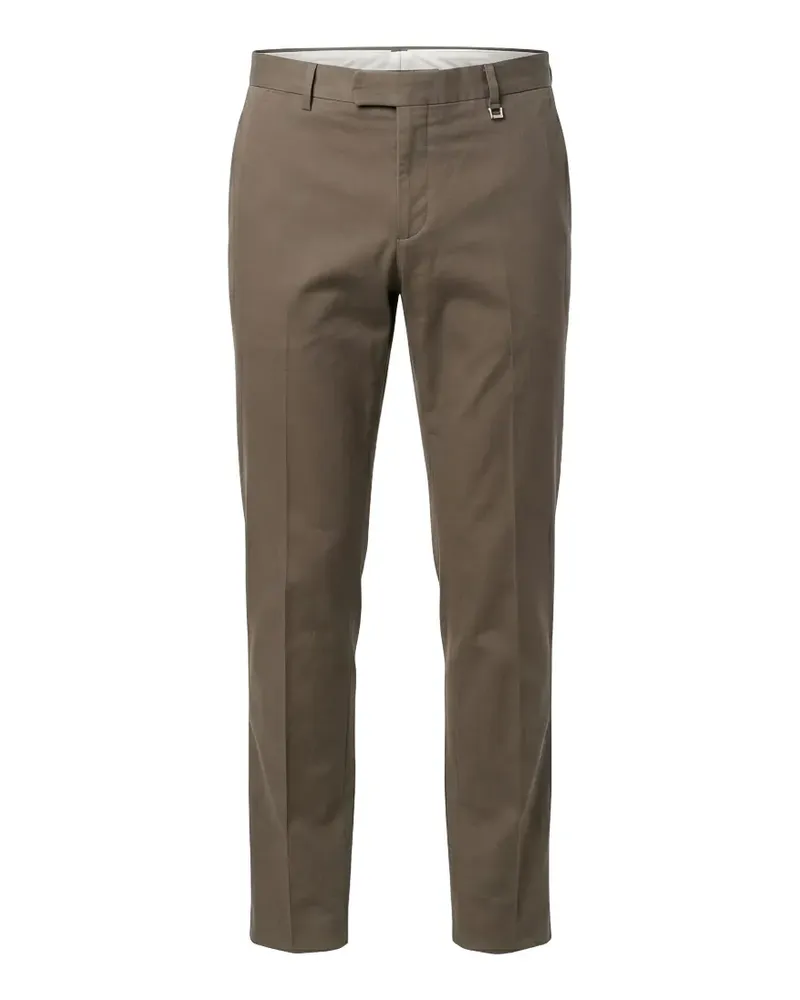 Tombolini straight-leg pressed-crease trousers - Braun Braun