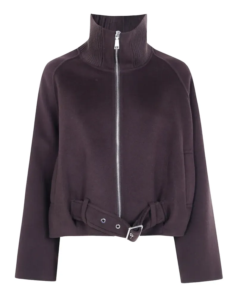 Seventy belted high-neck jacket - Braun Braun