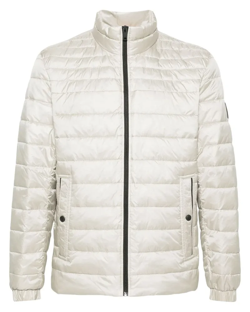 HUGO BOSS Gefütterte Jacke mit Logo-Patch - Nude Nude