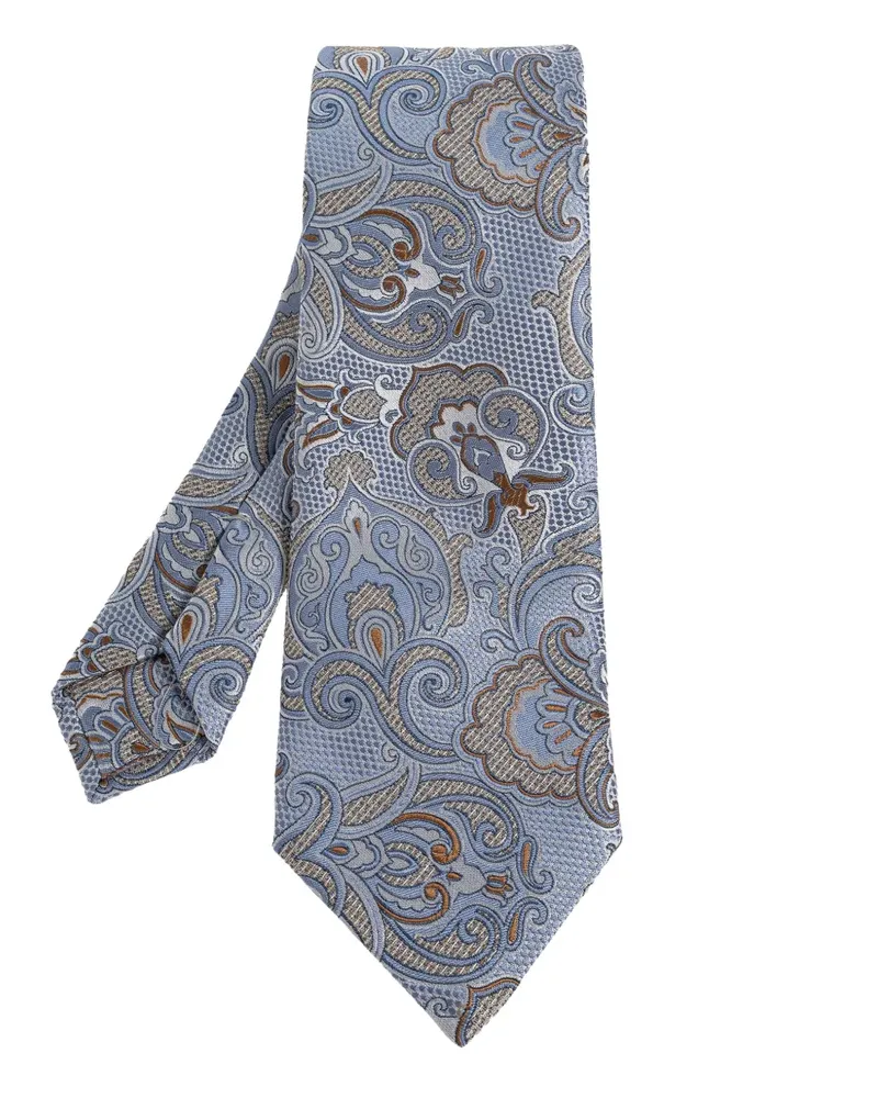 Etro Krawatte mit Paisleymuster - Blau Blau
