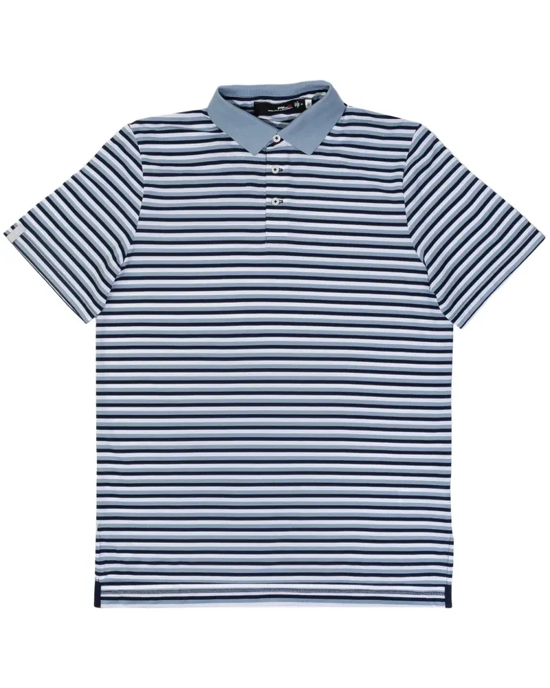 Ralph Lauren Gestreiftes Poloshirt aus Pikee - Blau Blau