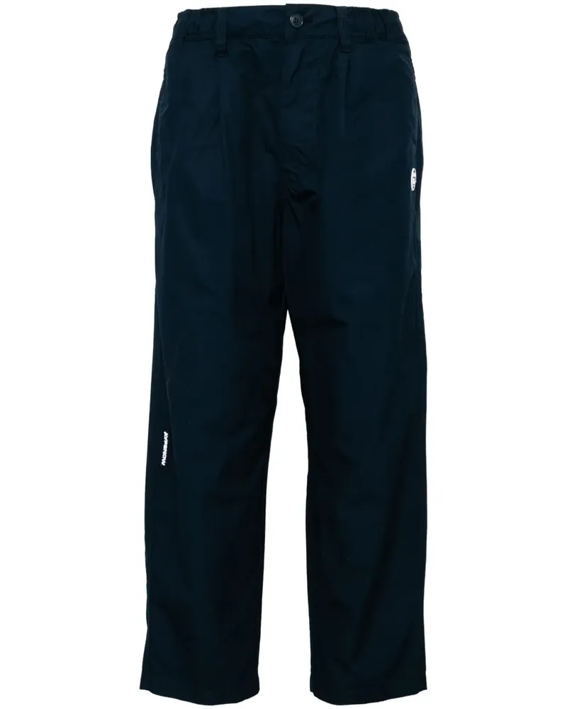 BAPE Hose mit Logo-Patch - Blau Blau